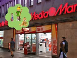 MediaMarkt Logo an einem Store