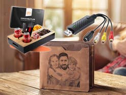 Geldbeutel, Snackbox und ein drittes Vatertagsgeschenk