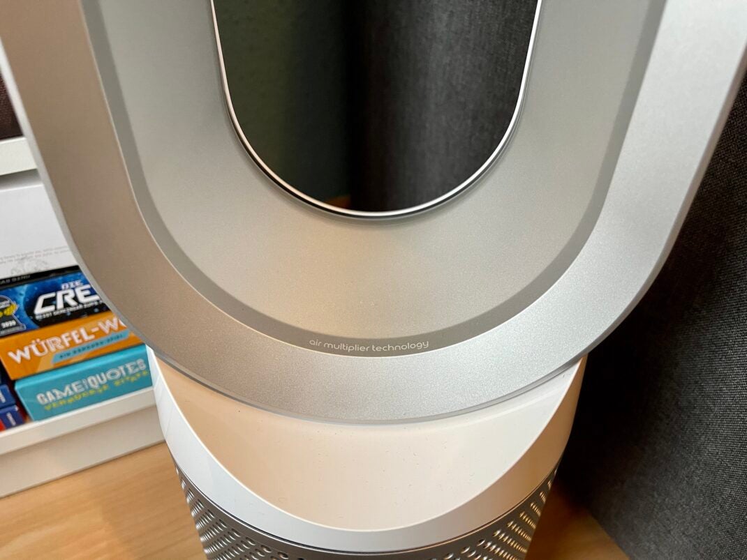 Der Dyson TP02 Ventilator in der Detailaufnahme