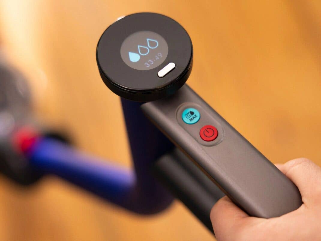 Dyson WashG1 Display und Knöpfe