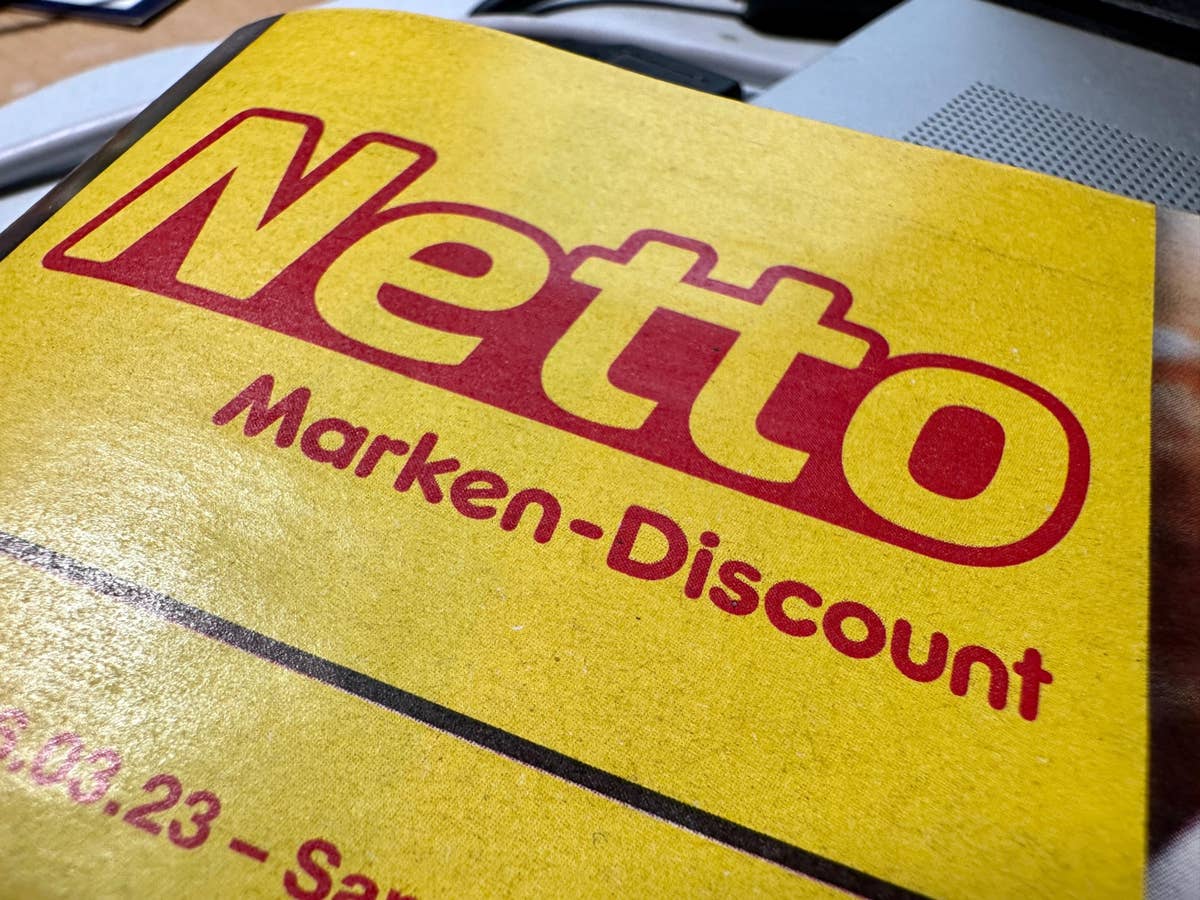 Netto-Logo auf einem Netto-Prospekt.