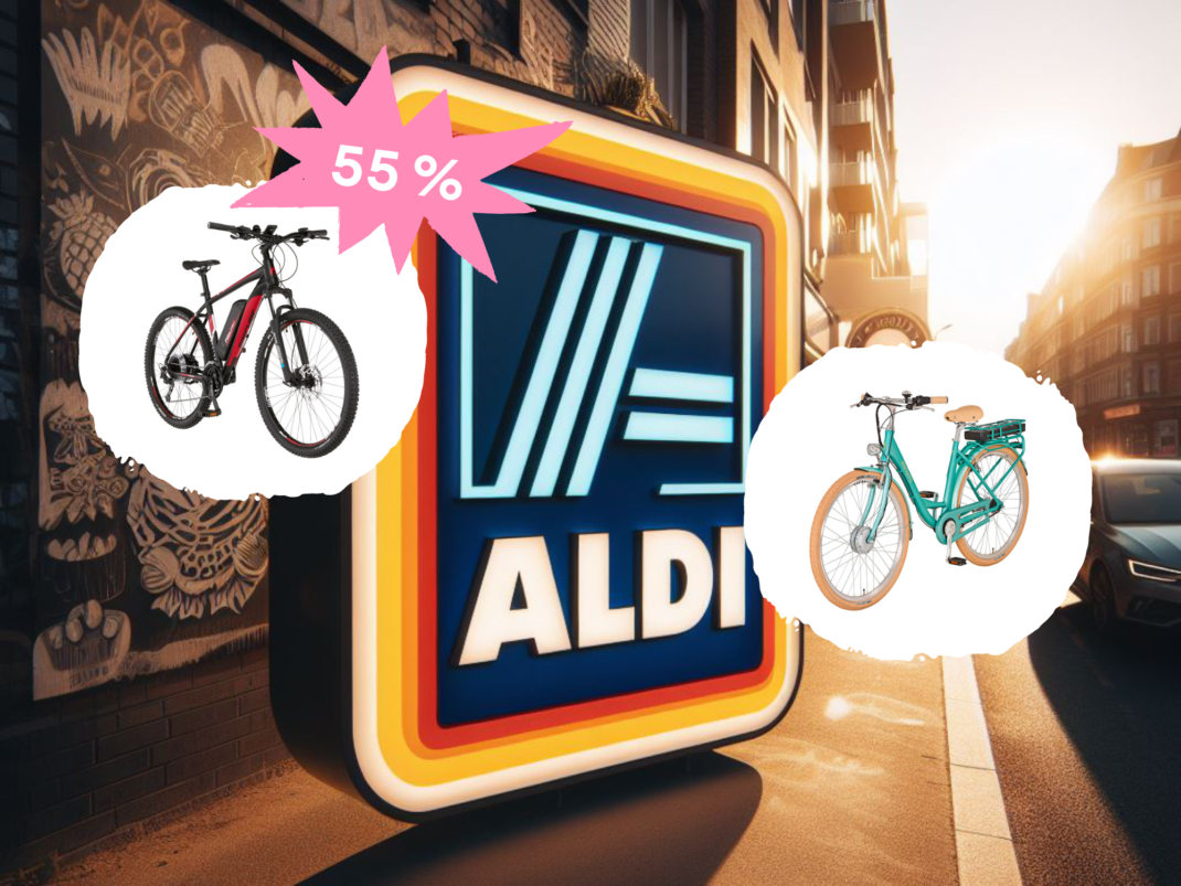Aldi wirft E-Bikes raus: Verschiedene Modelle bis zu 55 Prozent billiger