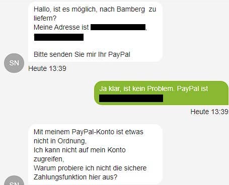 Kontakt zu  Kleinanzeigen: Telefonnummer, E-Mail oder Anschrift