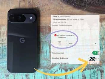 Google Pixel 9 mit 14,99 Euro-Tarif im Angebot