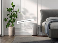 EcoFlow Stream Ultra in einem Schlafzimmer mit einem rabattierten Preis.
