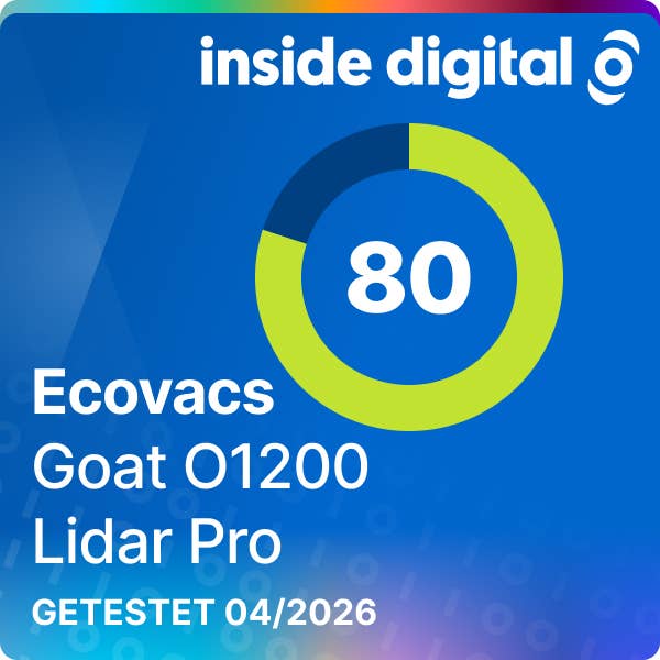 Testsiegel Ecovacs Goat O1200 Lidar Pro