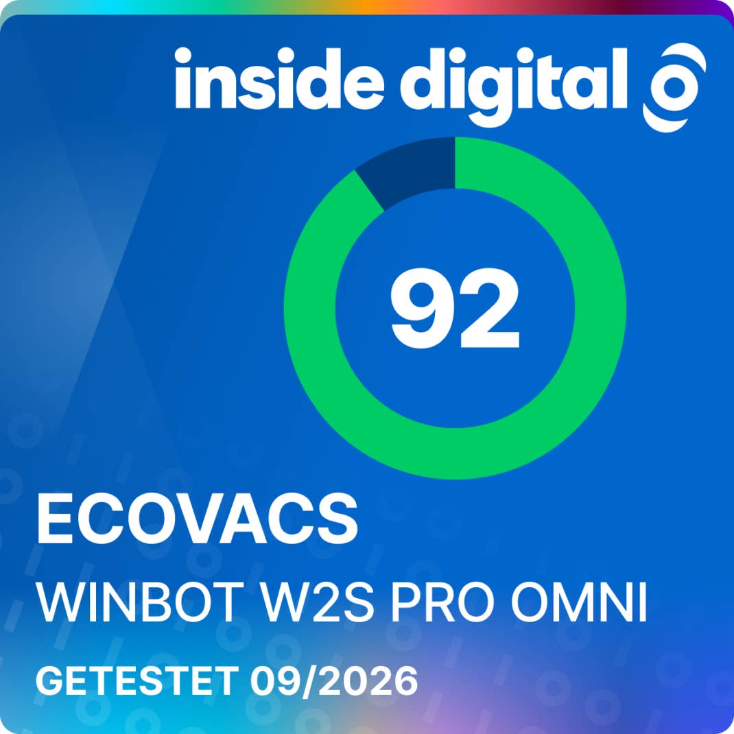 Ecovacs Winbot W2S Pro Omni Testsiegel