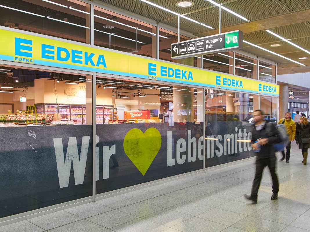 Edeka Geschäft am Flughafen