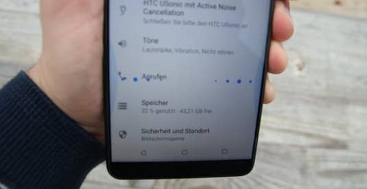 Edge Sense auf dem HTC U12+