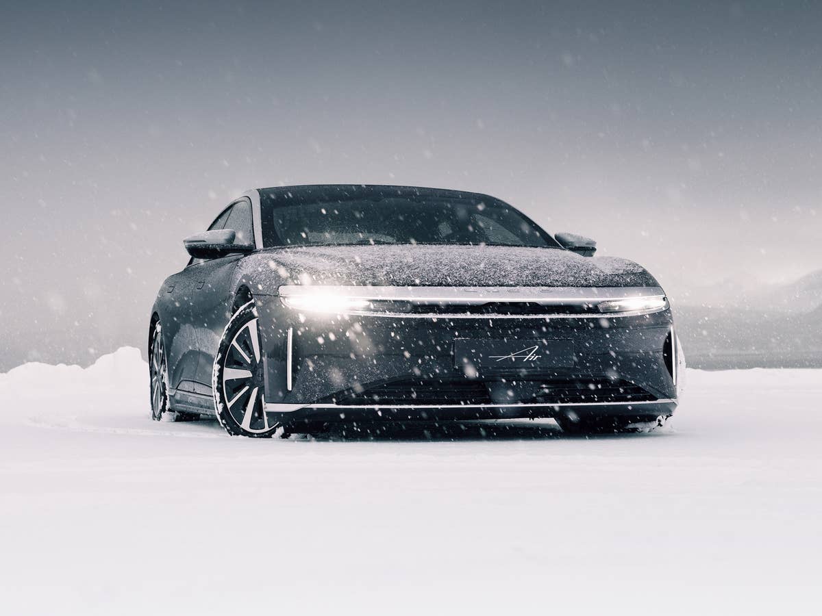 Eklatante Schwächen: E-Autos versagen im Winter-Test Lucid Air im Winter
