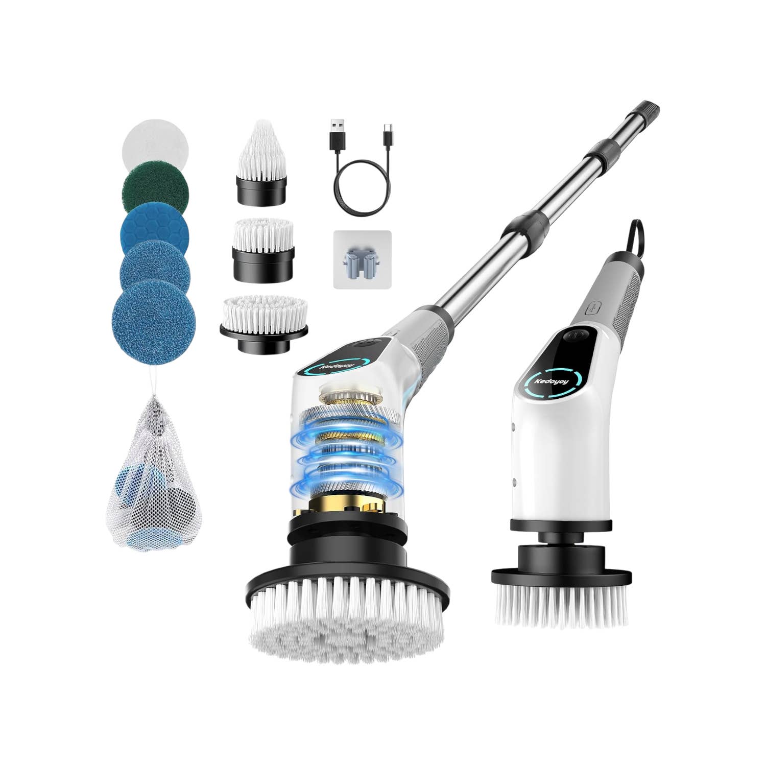 Elektrische Reinigungsbürste, 8 in 1