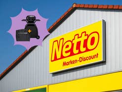 Netto Logo an einem Geschäft