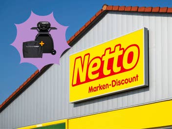 Netto Logo an einem Geschäft