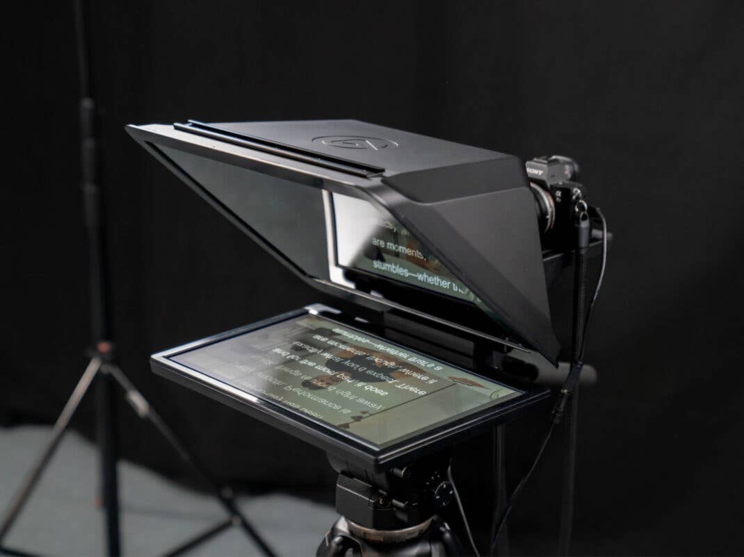 Elgato Prompter XL im Einsatz