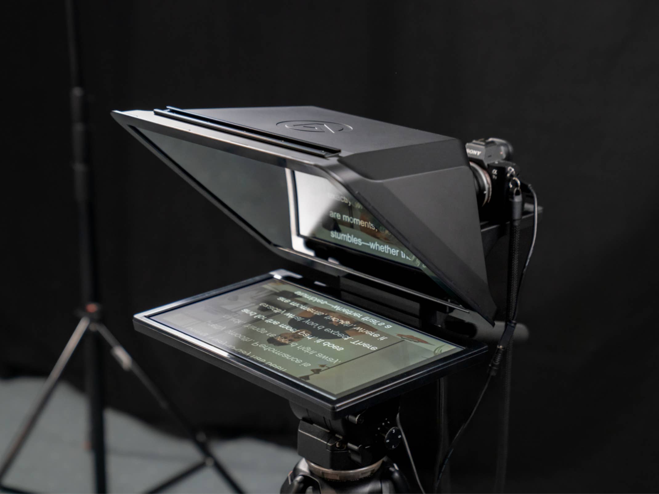 Elgato Prompter XL im Einsatz