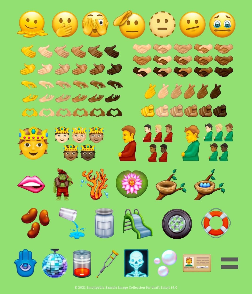 Die neuen Emojis in Version 14.0