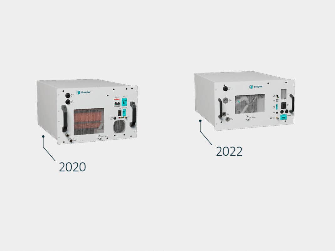 Enapters Elektrolyseure ähneln einer Mikrowelle