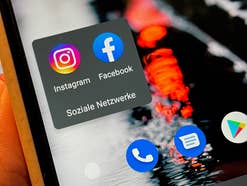 Apps von Facebook und Instagram auf einem Smartphone