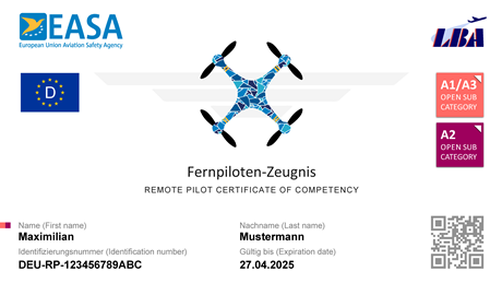 LBA Fernpiloten-Zeugnis A2
