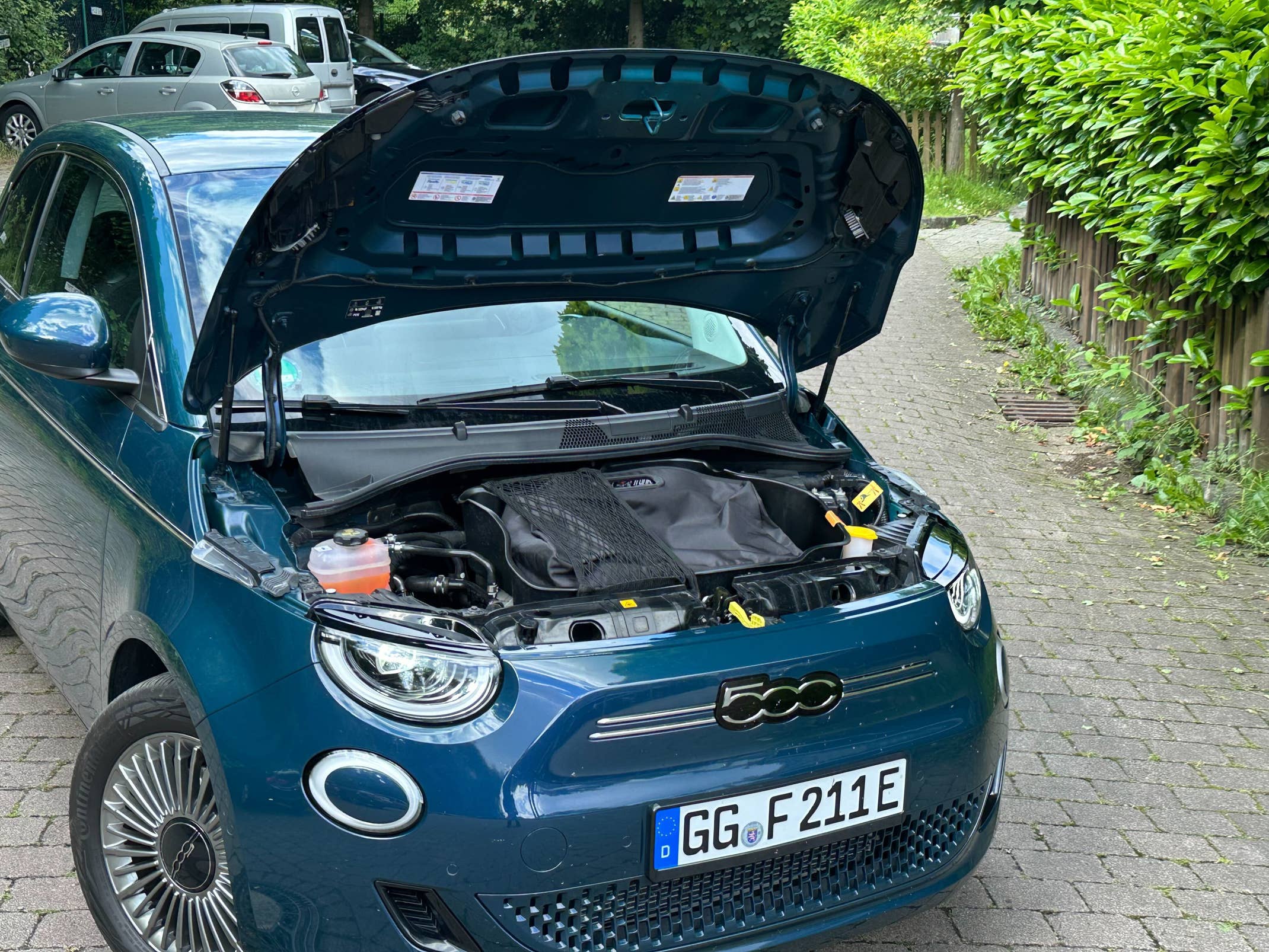Fiat 500 Motorhaube Ffnen