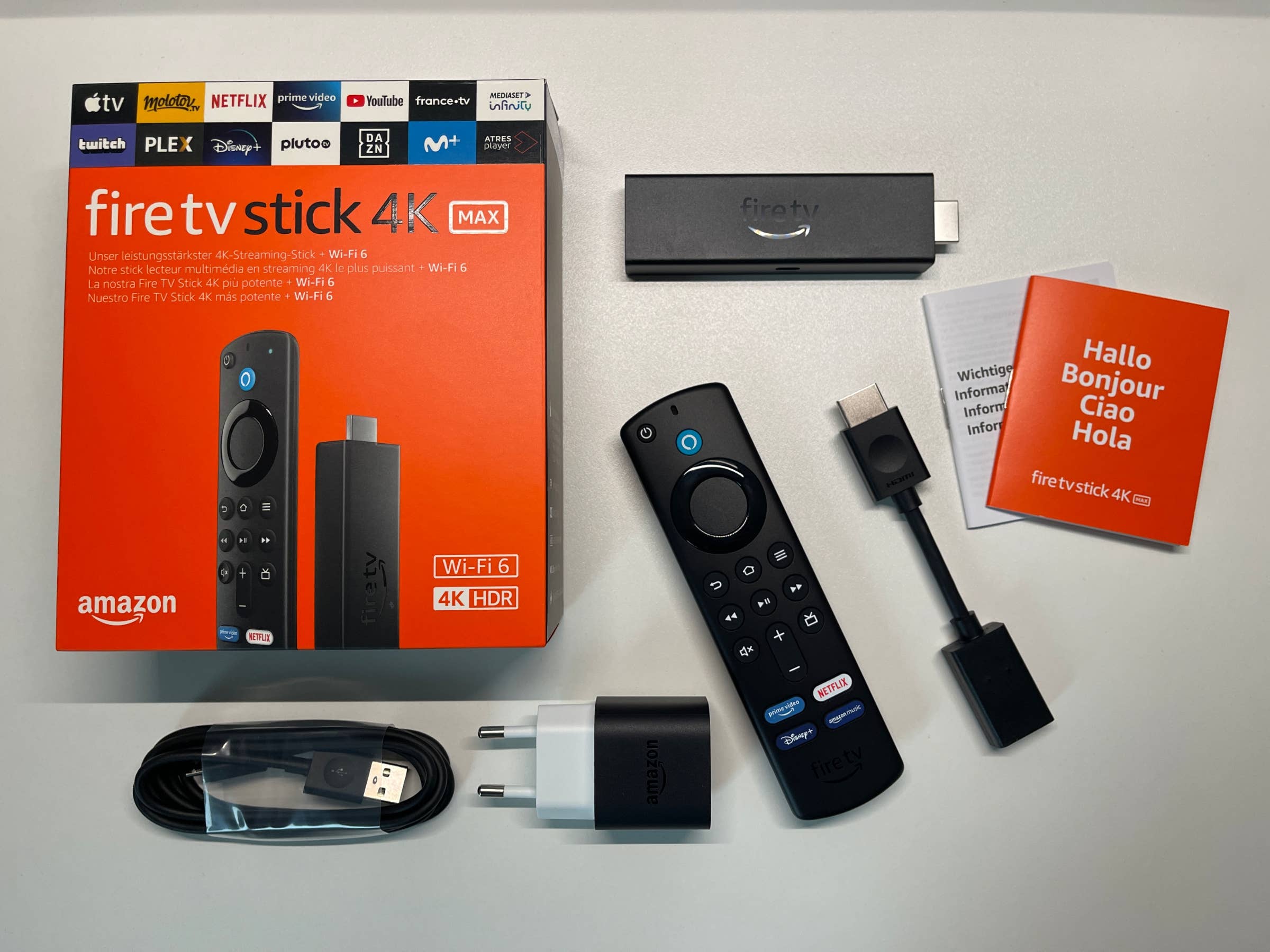 Fire TV Stick 4K Max Streaming Stick Mit Praktischem Extra Fire TV Stick 4K Max Streaming Stick Mit Praktischem Extra