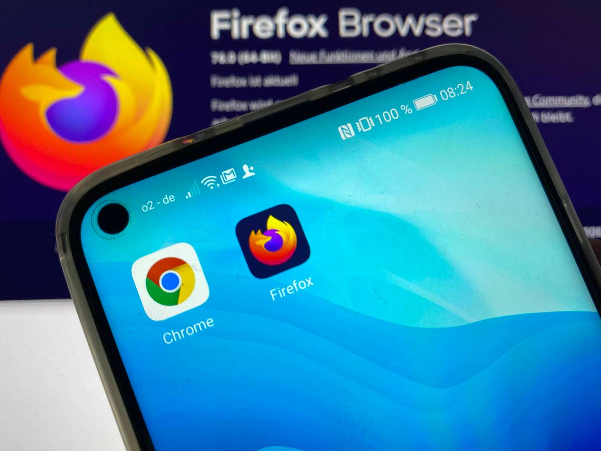 Firefox und Chrome auf Smartphone als App