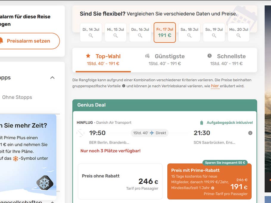 Flugpreis Griechenland