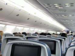 Blick in eine Flugzeugkabine