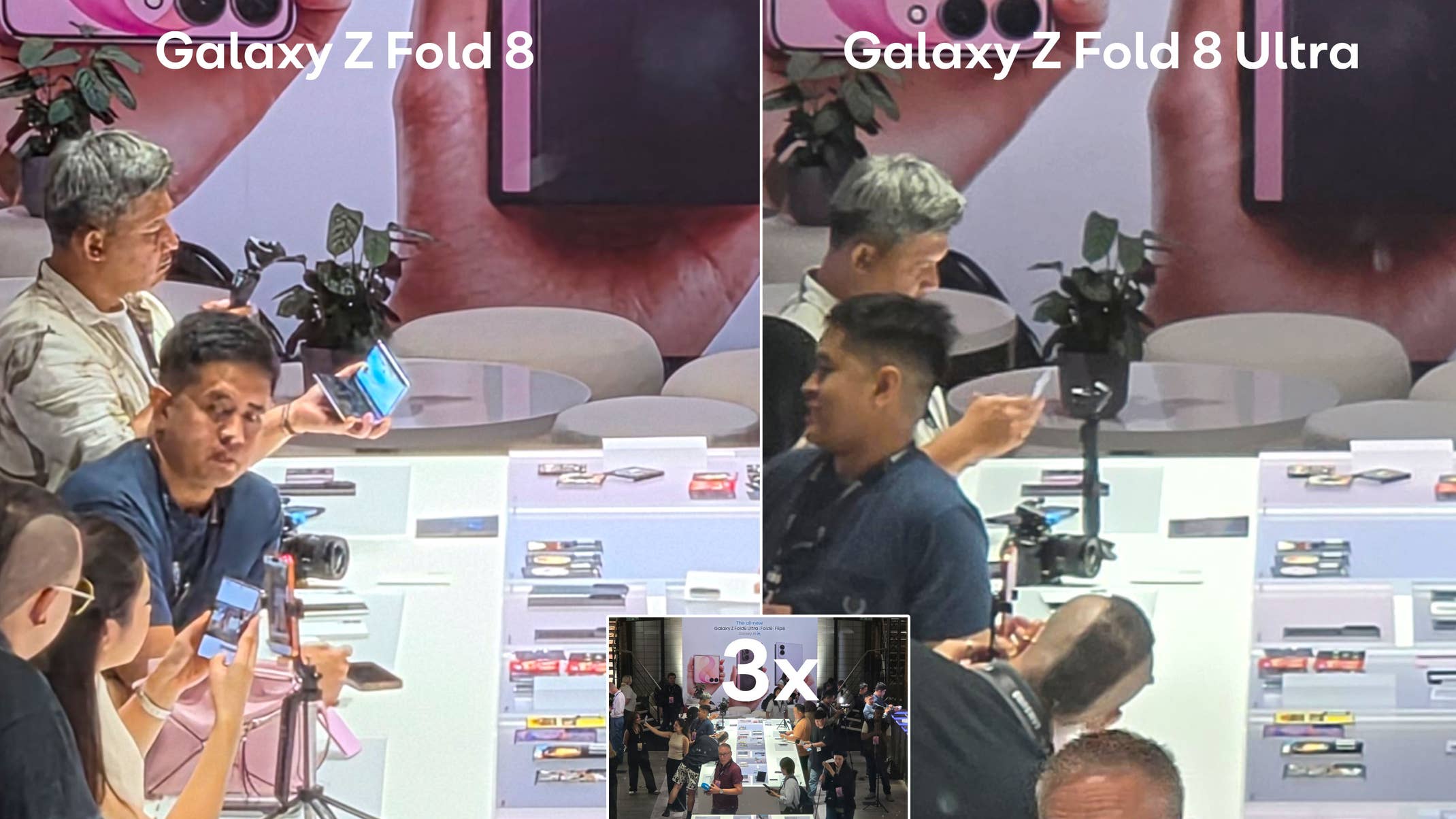 Kamera-Vergleich: Galaxy Z Fold 8 gegen Z Fold 8 Ultra
