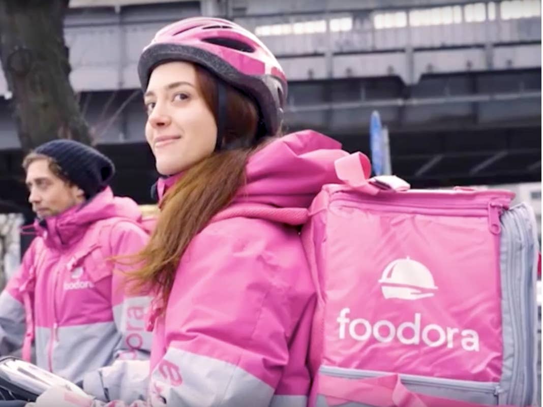 Foodora Liefer-Fahrer