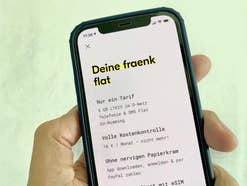 freank App auf einem iPhone