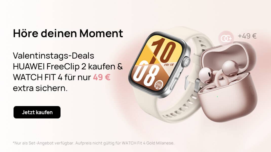 FreeClip 2 und Watch Fit 4 für nur 49 Euro Aufpreis dazu (Affiliate Link*)
