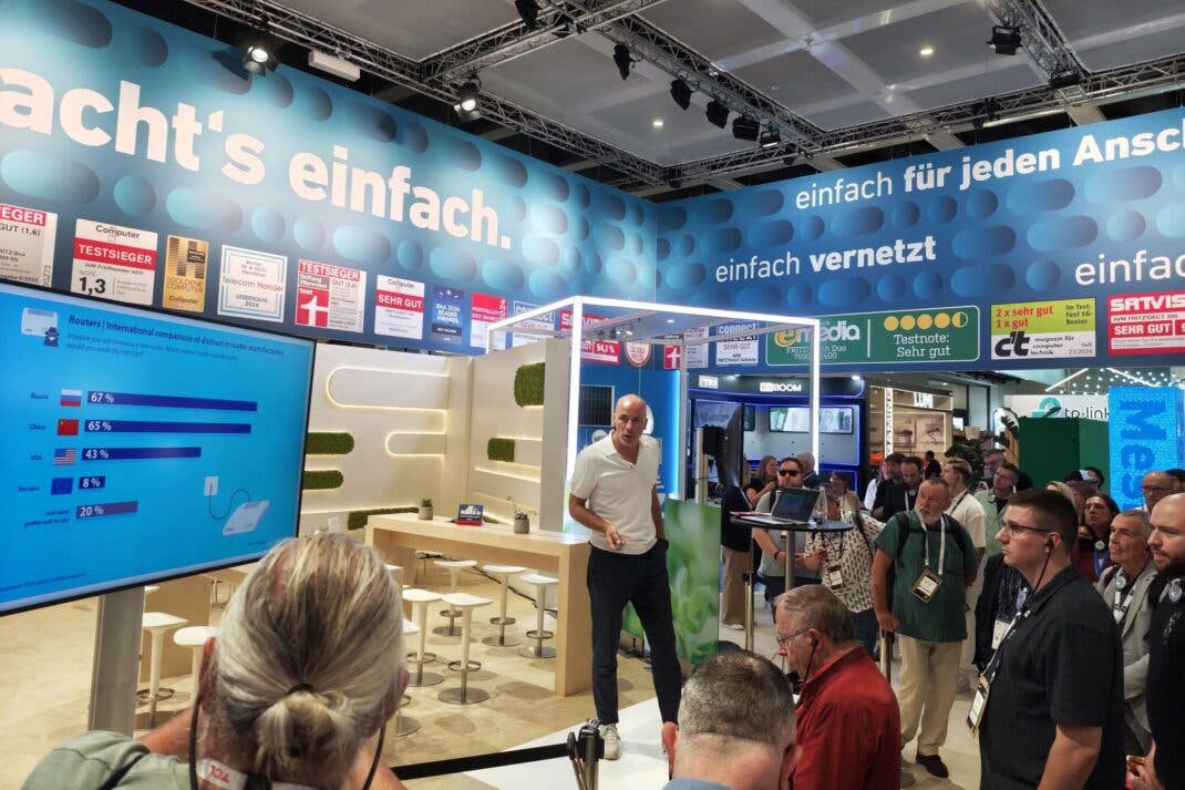 Fritz!-Chef Jan Oetjen auf der IFA 2025