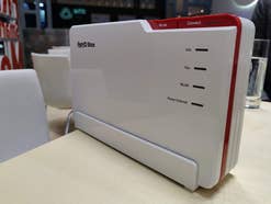 Die FritzBox 5690 Pro auf dem MWC