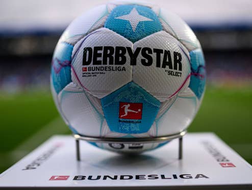 Fußball der deutschen Bundesliga vor dem Anpfiff