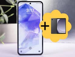 Samsung Galaxy A55 mit Tablet