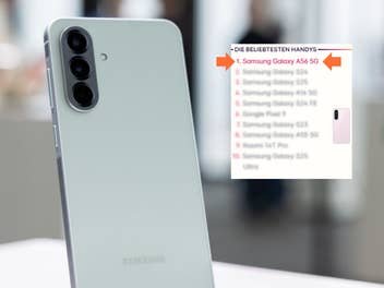 Das Galaxy A56 als beliebtestes Smartphone einer Liste