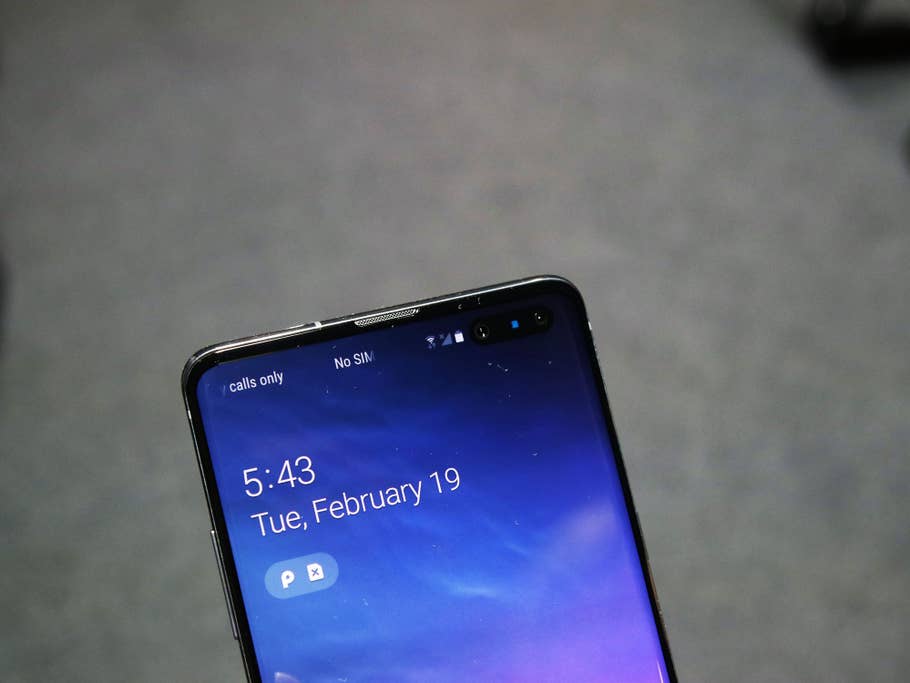 Hands-On Foto des Samsung Galaxy S10 5G