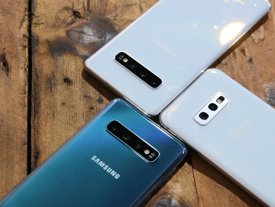 Foto vom Vergleich der Galaxy S10 Reihe