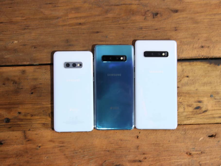 Foto vom Vergleich der Galaxy S10 Reihe