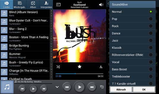 Galaxy S4 Active Musik-App