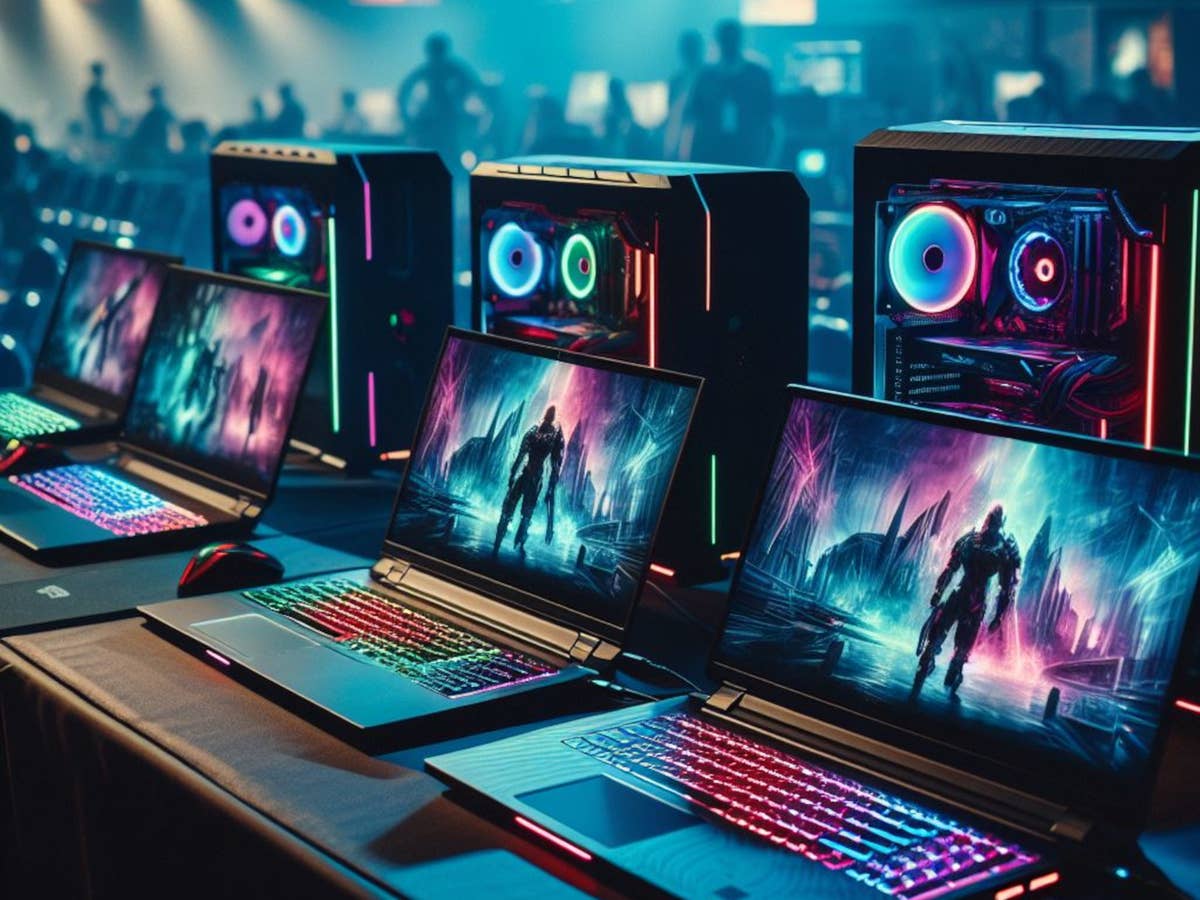 Gaming Laptops auf der CES 2024.