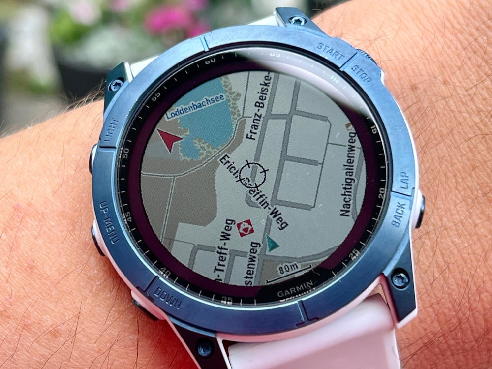 Garmin Fenix 7X Test - topografische Karten