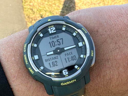 Workout-Modus Garmin Instinct Crossover.