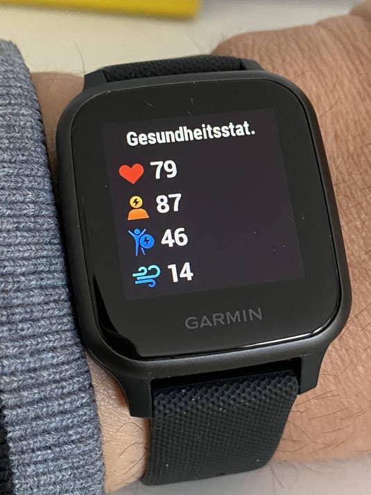 Garmin Venu SQ - Vitalwerte