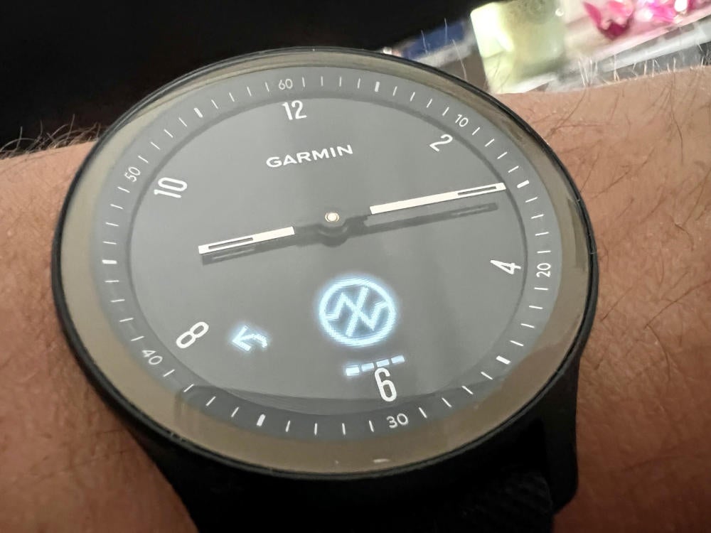 Menüicon auf der Garmin VIvomove Sport