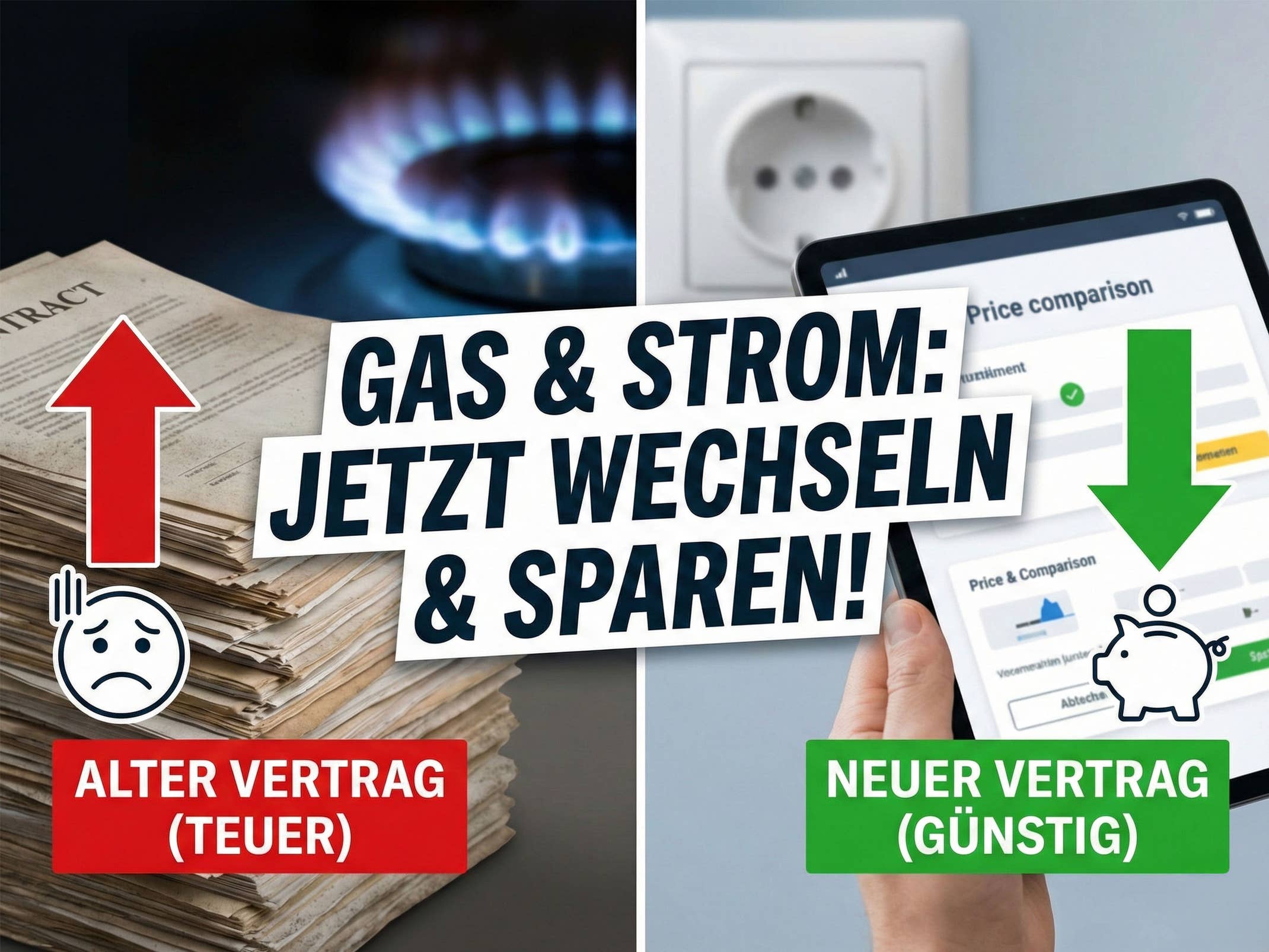Gas und Strom billiger – wer jetzt nicht wechselt, zahlt drauf