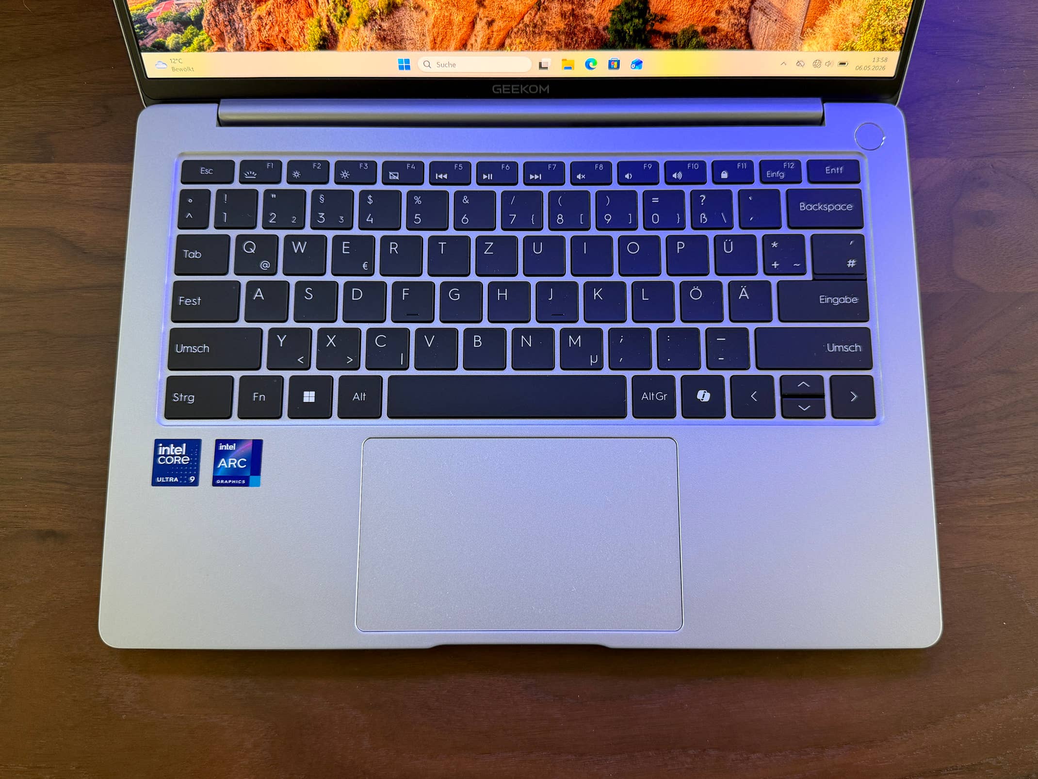 Geekom GeeBook X14 Pro Tastatur