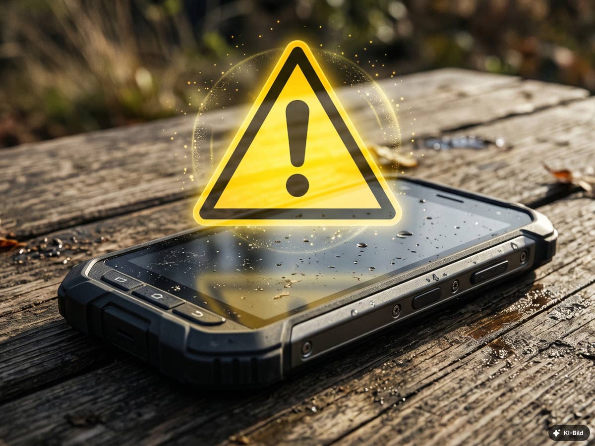 Gefährlich: Dein Handy vermietet heimlich dein Internet Symbolbild für ein gefährliches Outdoor-Smartphone.