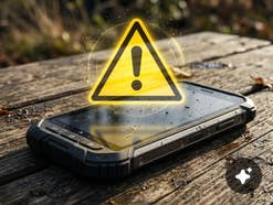 Gefährlich: Dein Handy vermietet heimlich dein Internet Symbolbild für ein gefährliches Outdoor-Smartphone.
